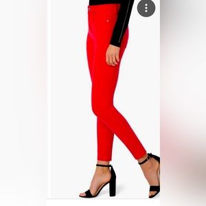 New/no tags Liverpool jeans high rise/skinny/ankle size size-2/26. Bright red!